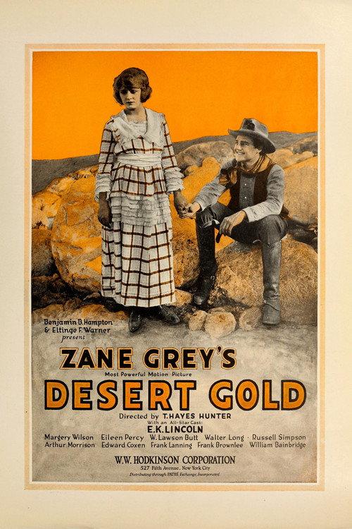 Desert Gold 1919 official movie poster