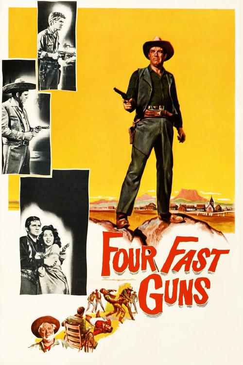 Four Fast Guns 1960 official movie poster