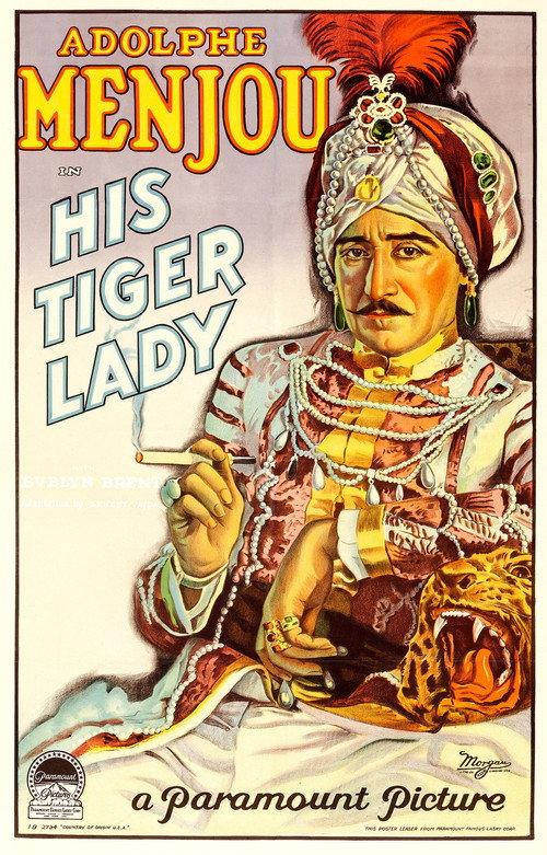 His Tiger Lady 1928 official movie poster