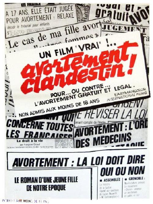 Avortement clandestin! 1973 official movie poster