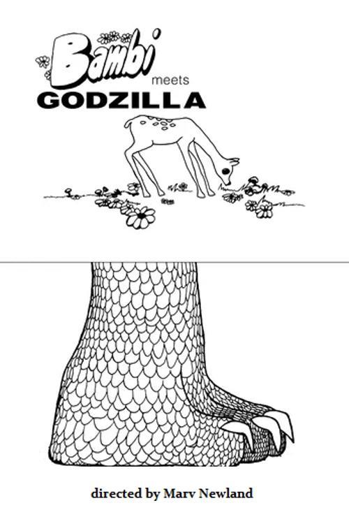 Bambi Meets Godzilla 1969 official movie poster
