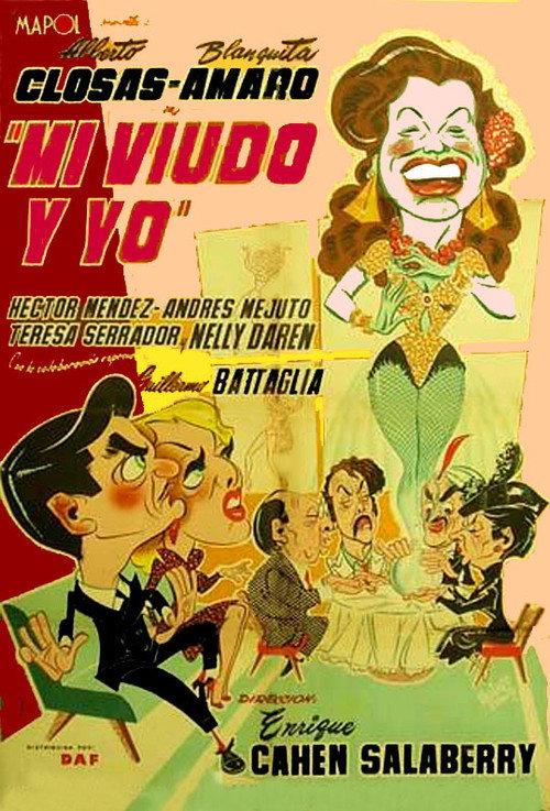 Mi viudo y yo 1954 official movie poster
