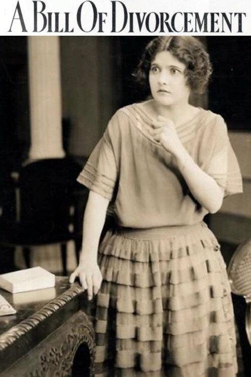 A Bill of Divorcement 1922 official movie poster