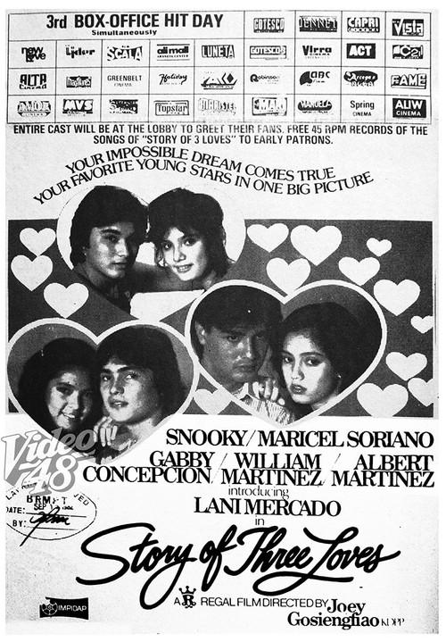Story of Three Loves 1982 official movie poster