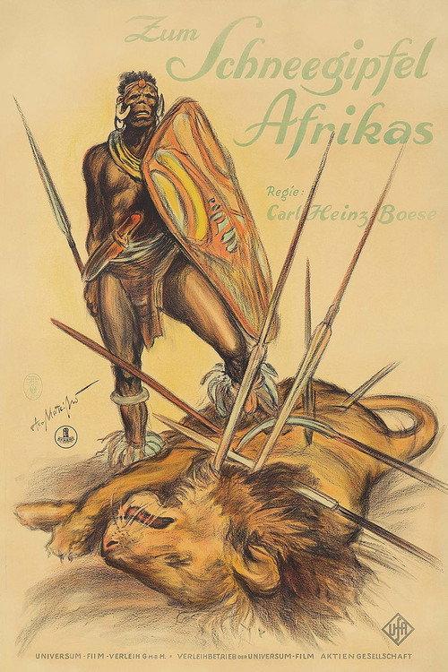 Zum Schneegipfel Afrikas 1925 official movie poster
