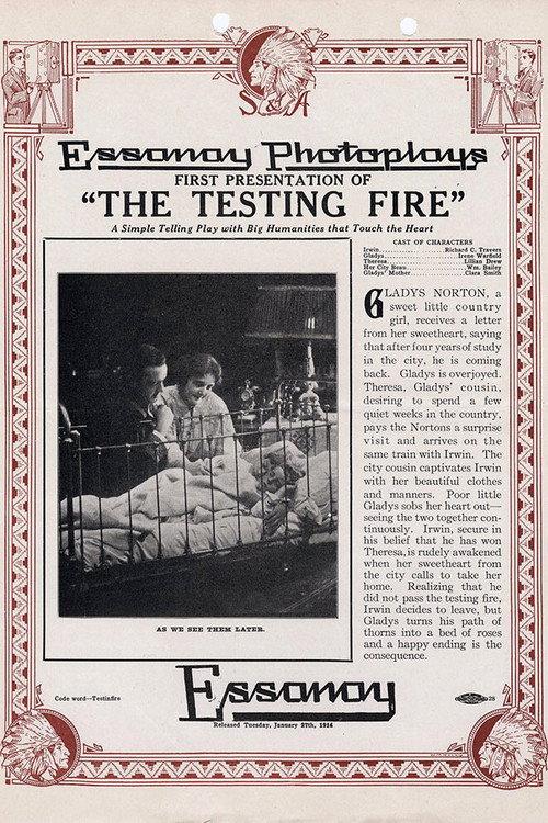 The Testing Fire 1914 official movie poster
