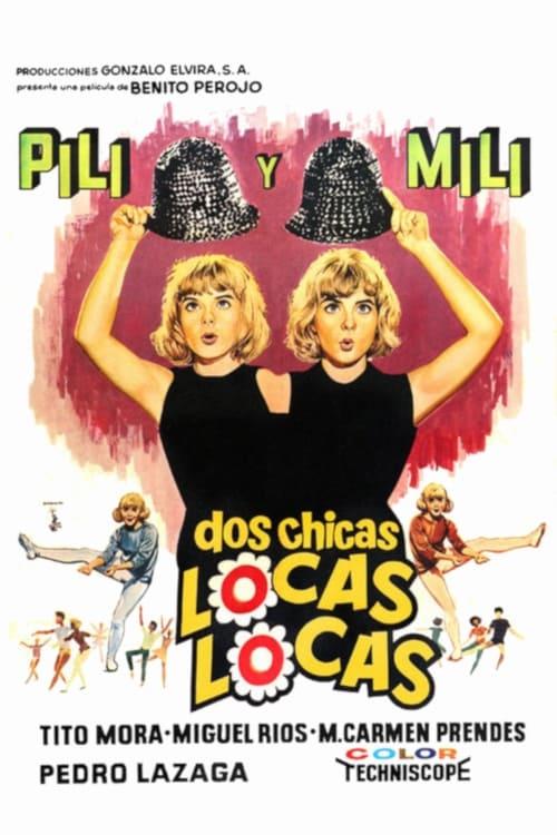 Dos chicas locas locas 1965 official movie poster