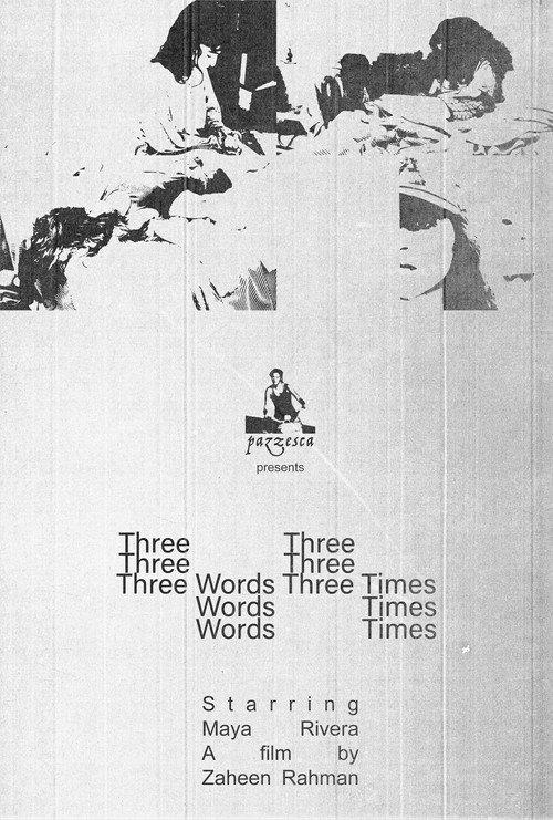 Three Words Three Times 2025 official movie poster
