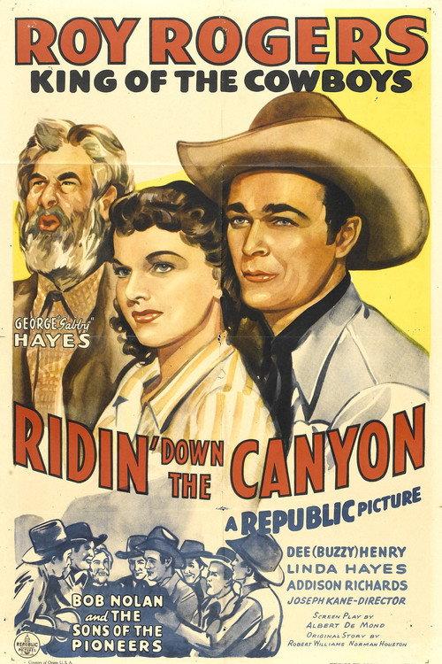 Ridin' Down the Canyon 1942 official movie poster