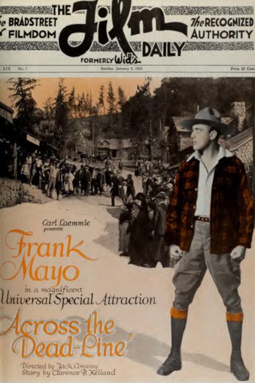 Across the Dead-Line 1922 official movie poster