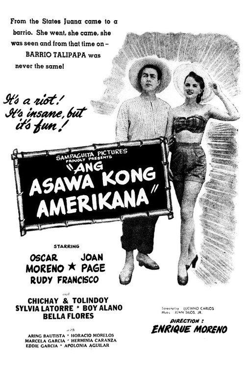 Ang Asawa Kong Americana 1953 official movie poster