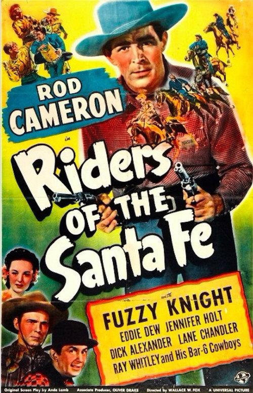 Riders of the Santa Fe 1944 official movie poster