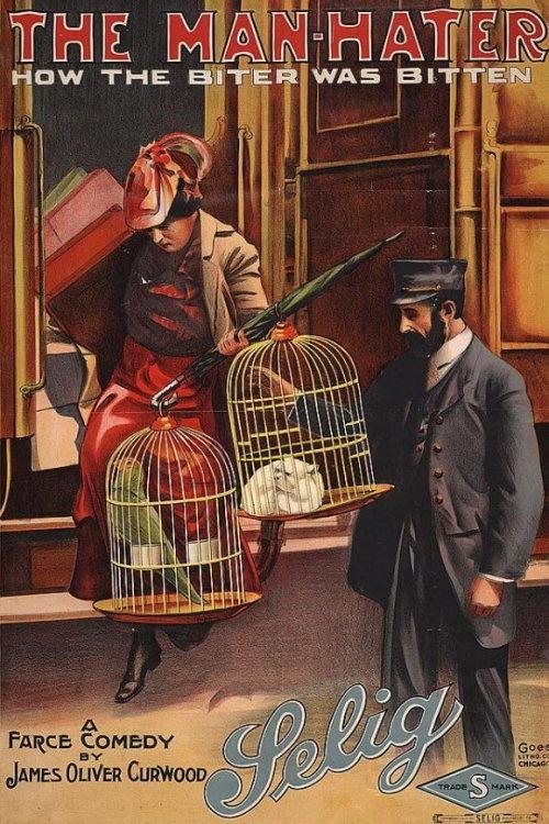 The Man Hater 1917 official movie poster
