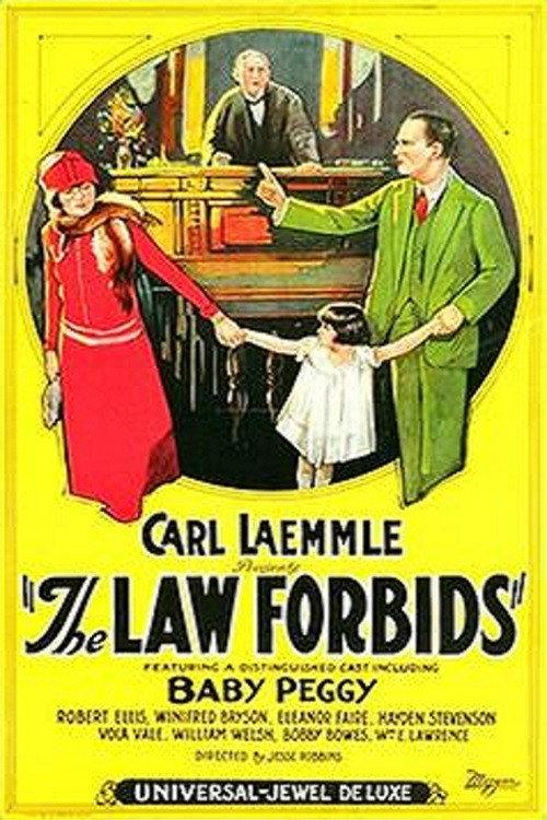 The Law Forbids 1924 official movie poster