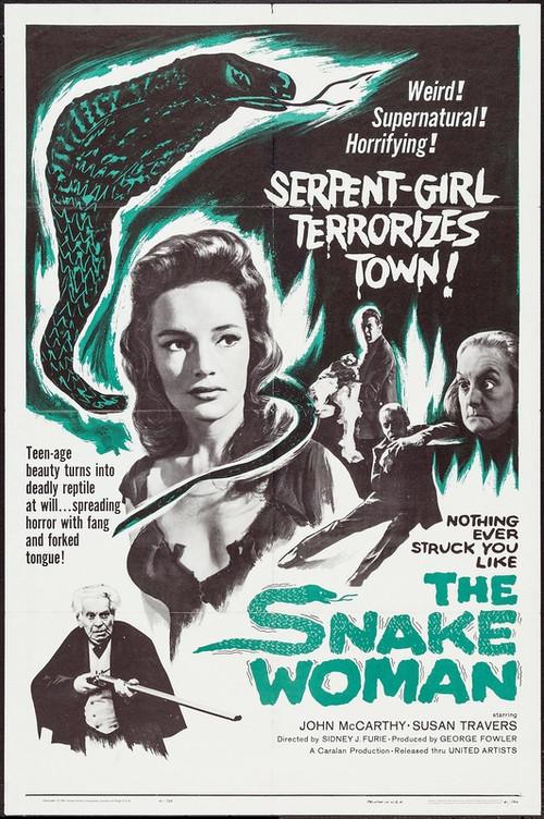 The Snake Woman 1961 official movie poster