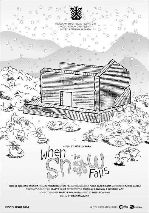When The Snow Falls 2024 official movie poster