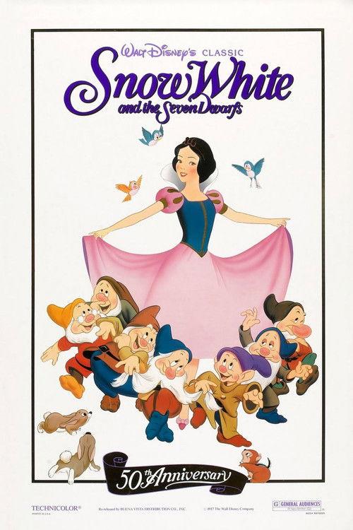 Golden Anniversary of Snow White and the Seven Dwarfs 1987 official movie poster