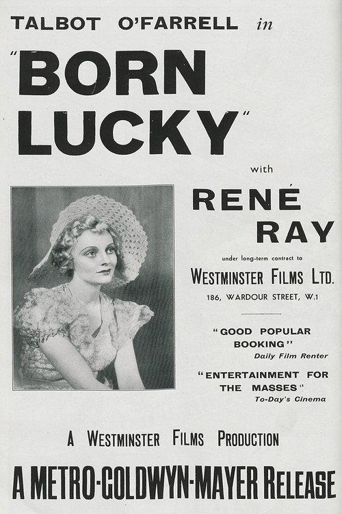 Born Lucky 1933 official movie poster