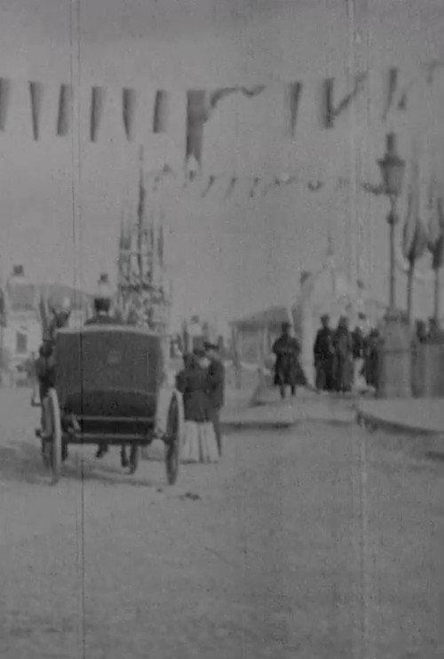 Street Scene in unidentified European city 1896 official movie poster