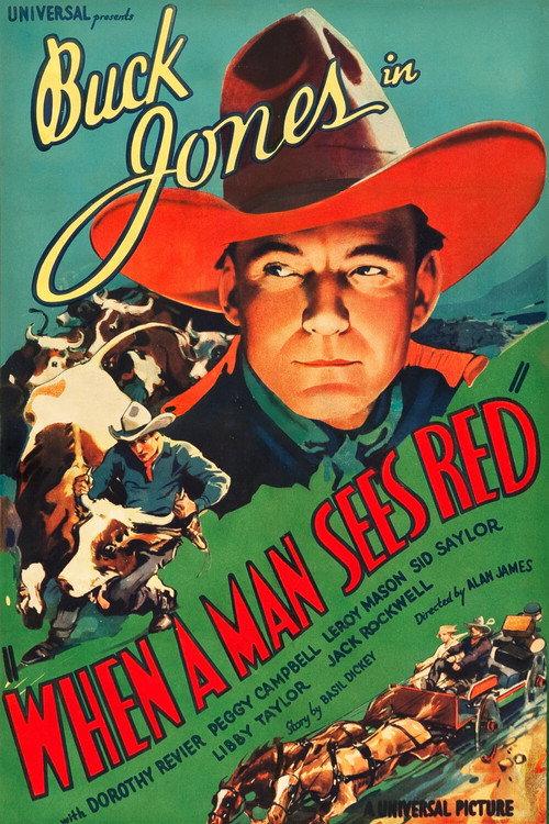 When a Man Sees Red 1934 official movie poster