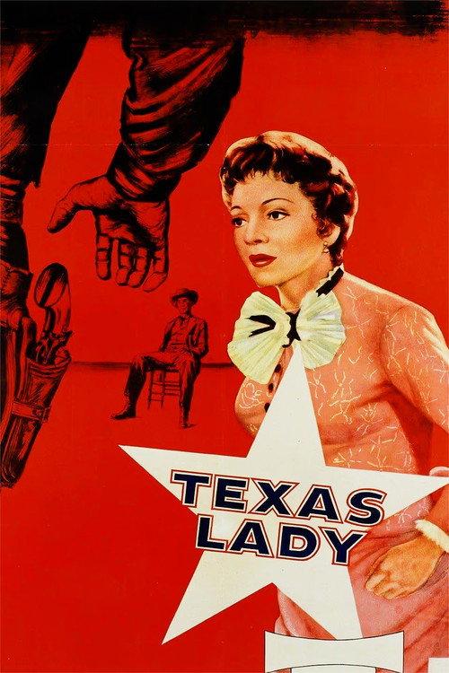 Texas Lady 1955 official movie poster