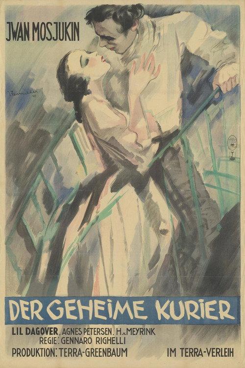 The Secret Courier 1928 official movie poster