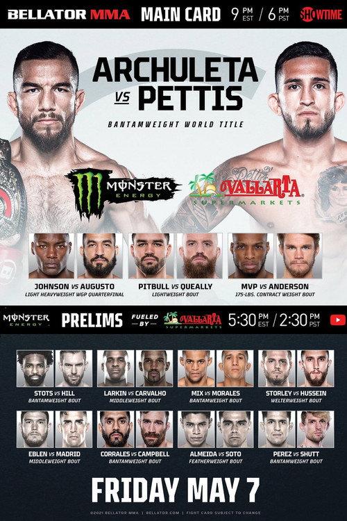 Bellator 258: Archuleta vs. Pettis 2021 official movie poster