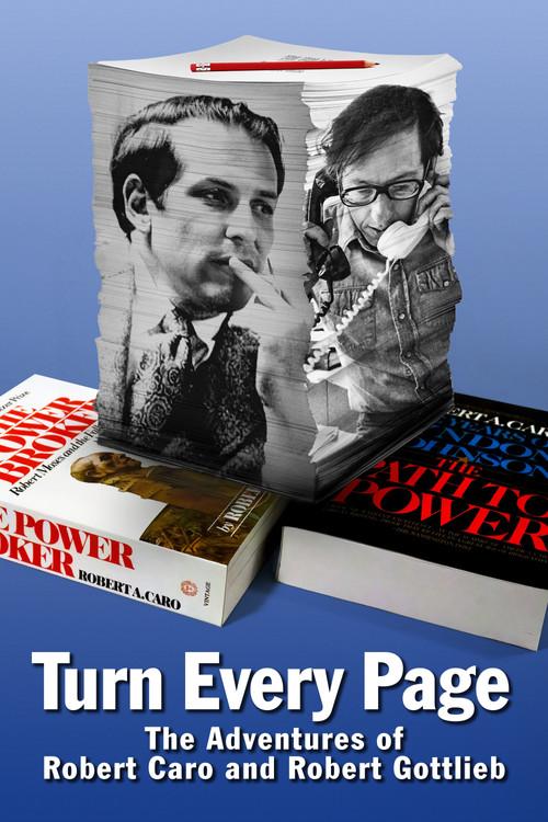 Turn Every Page - The Adventures of Robert Caro and Robert Gottlieb 2022 official movie poster