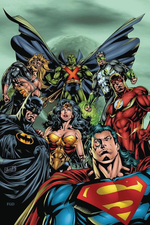 Super Heroes United! The Complete Justice League History 2008 official movie poster