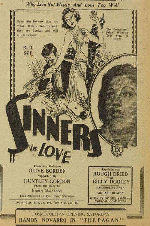 Sinners in Love 1928 official movie poster