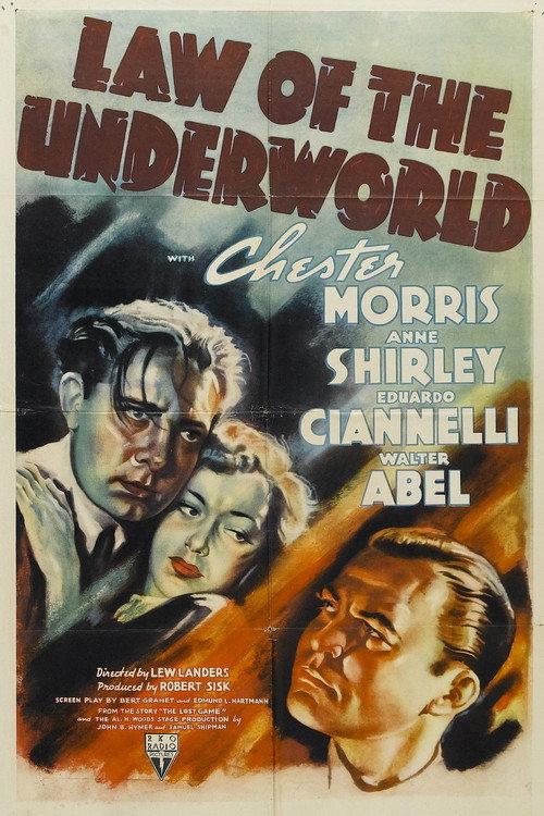 Law of the Underworld 1938 official movie poster