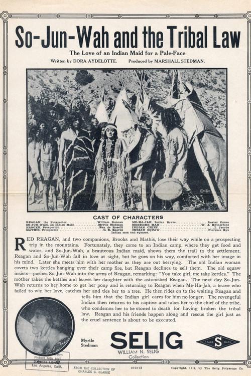 So-Jun-Wah and the Tribal Law 1912 official movie poster