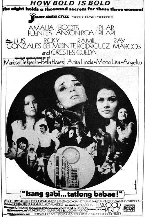 Isang Gabi... Tatlong Babae! 1974 official movie poster