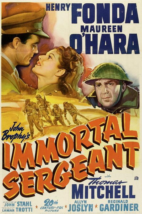 Immortal Sergeant 1943 official movie poster