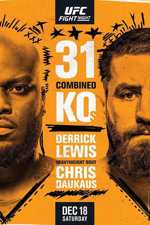 UFC Fight Night 199: Lewis vs. Daukaus 2021 official movie poster