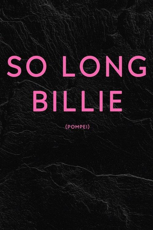 So Long Billie 2020 official movie poster