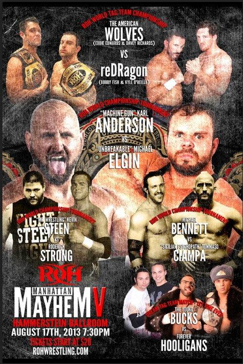 ROH: Manhattan Mayhem V 2013 official movie poster