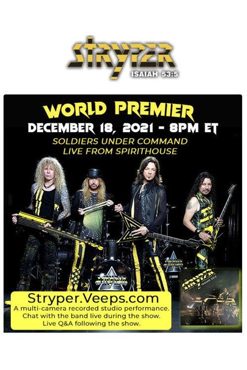 Stryper - Soldiers from the Underground Live Stream 2021 official movie poster