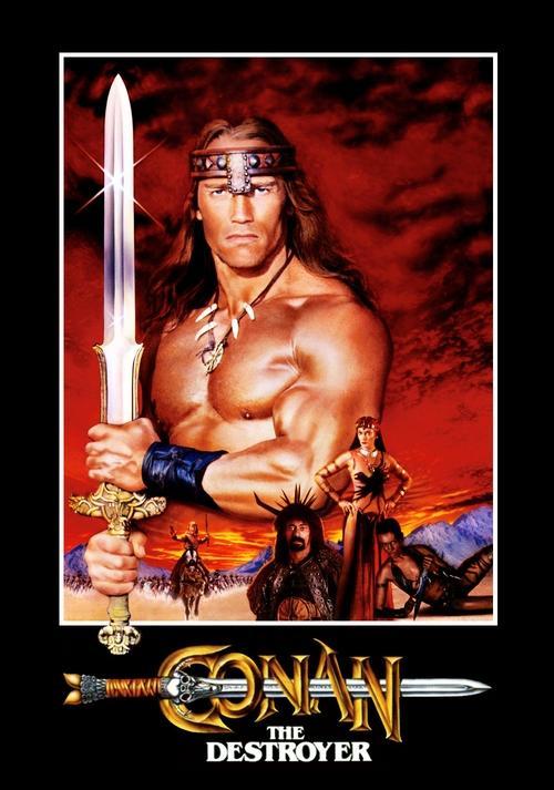 Conan the Destroyer 1984 official movie poster