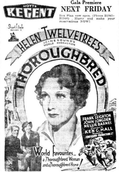 Thoroughbred 1936 official movie poster