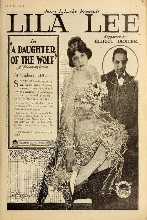 A Daughter of the Wolf 1919 official movie poster