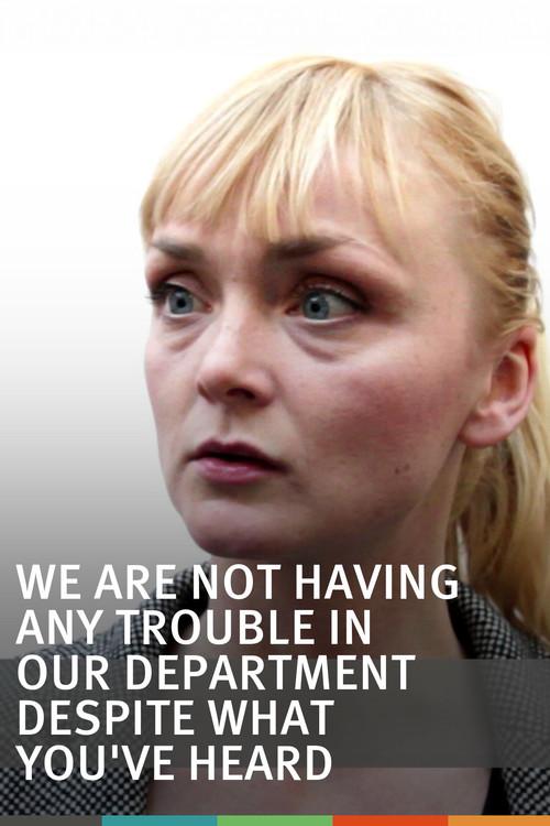 We are not having any trouble in our department despite what you've heard 2011 official movie poster