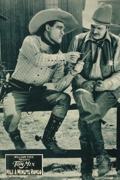 Mile-a-Minute Romeo 1923 official movie poster