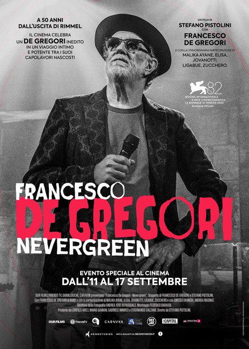 Francesco de Gregori - Nevergreen 2025 official movie poster