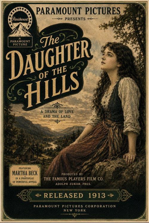 The Daughter of the Hills 1913 official movie poster