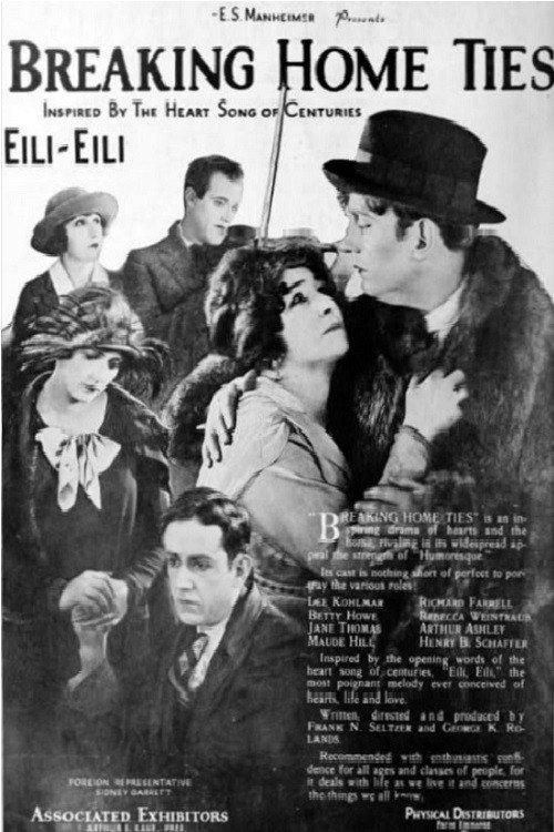 Breaking Home Ties 1922 official movie poster