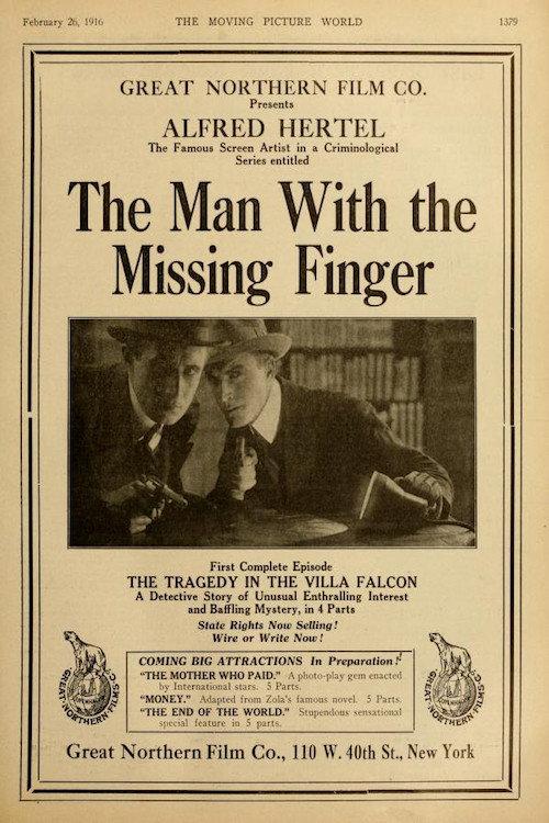 The Man with the Missing Finger 1915 official movie poster