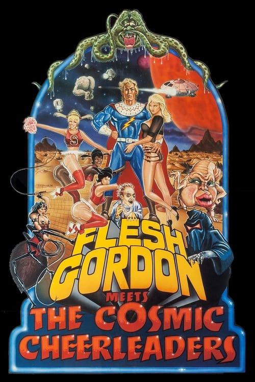 Flesh Gordon Meets the Cosmic Cheerleaders 1990 official movie poster