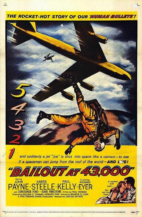 Bailout at 43,000 1957 official movie poster