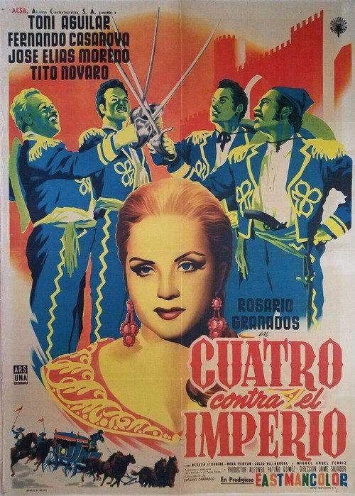 Cuatro contra el imperio 1957 official movie poster
